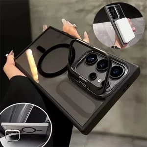 Clear Shockproof MagSafe Magnetic Case Hidden Ring Holder for Samsung Galaxy