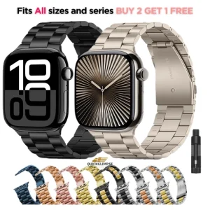 For Apple Watch Ultra Series 8 7 6 5 SE2 Stainless Steel iWatch Band Metal Strap