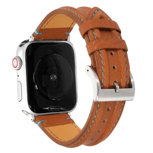 Genuine Leather Watch Band for Apple Watch 38 40 42 45 49 Iwatch 9 8 7 6 5 4 3 2