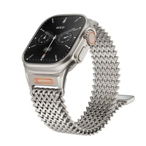 Stainless Steel Mesh Strap For Apple Watch Ultra 10 9 8 7 SE Magnetic Clasp Band