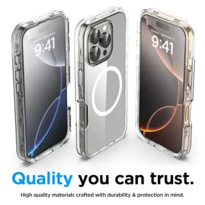 For iPhone 16 Pro Max/16 Plus Mag Safe Magnetic Case Hard Clear Shockproof Cover