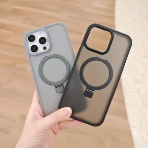 Luxury Magnetic Ring Hidden Stand Case with MagSafe For iPhone 11 12 13 14 15 16